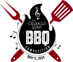 Logo for the Crooked Road Barbeque competition.